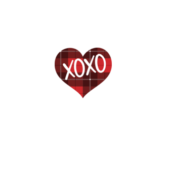 XOXO minta szürke pólón