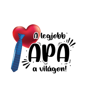 Legjobb Apa minta fehér pólón