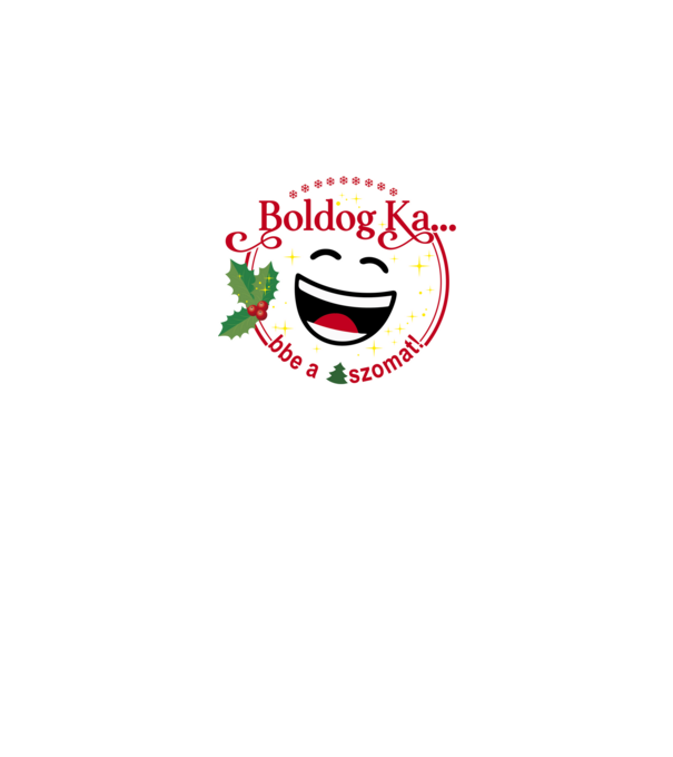 Boldog kabbe  minta piros pólón