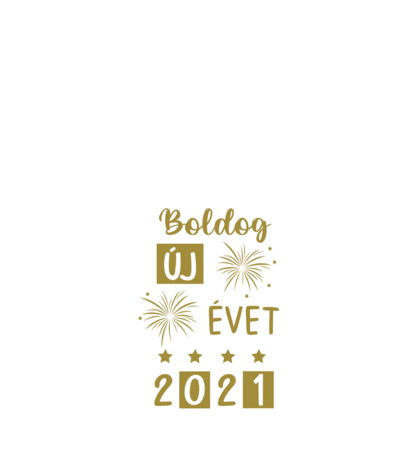 Szilveszter 2021 minta fekete pólón