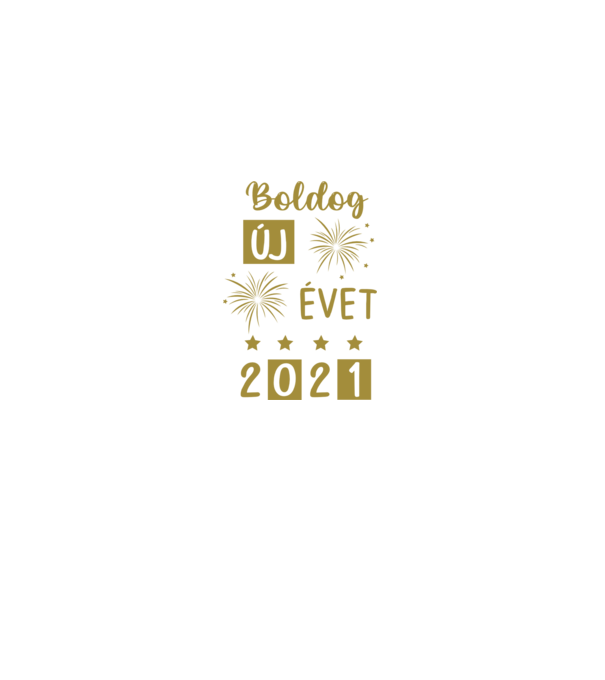 Szilveszter 2021 minta szürke pólón