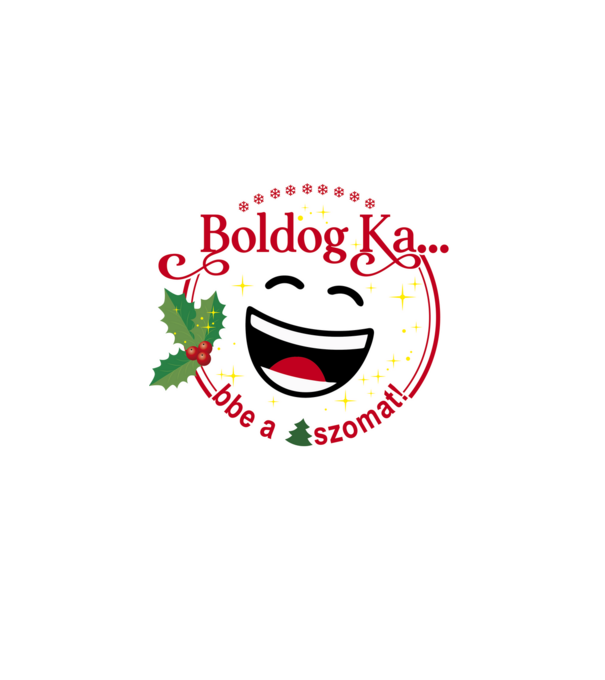Boldog kabbe minta fekete pólón