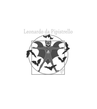 Leonardo Denevér Anatómia minta fekete pólón