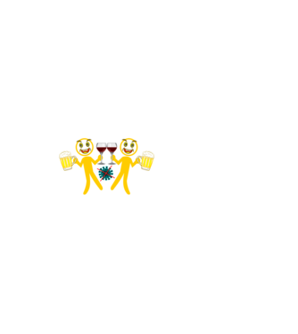 Fertőzzön a jókedvem A minta fekete pólón
