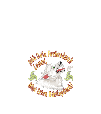 Odin Farkasa minta fekete pólón