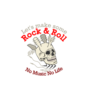 Rock and Roll Élet minta homokszín pólón