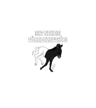 Mit Nekem Töredezettség minta fekete pólón