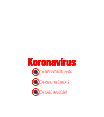 Koronavírus minta fekete pólón