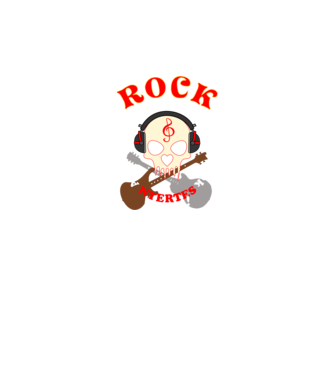 Nyerő Rocker minta fekete pólón