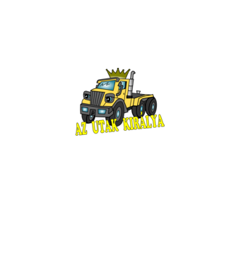 Az utak királya minta piros pólón