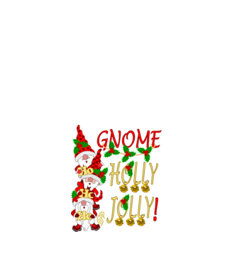 Gnome Holly Jolly minta fehér pólón