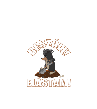 Beszólt Elástam Retró minta piros pólón