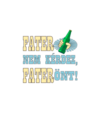 Fater Önt minta fehér pólón