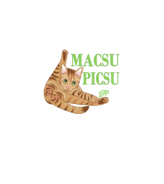 Macsu Picsu minta fehér pólón