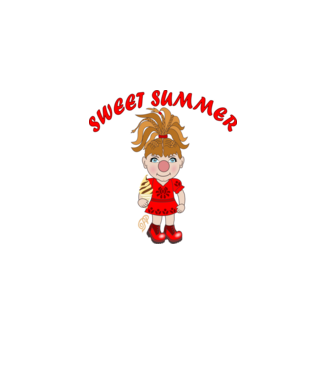 Édes Nyár Gnome minta fehér pólón