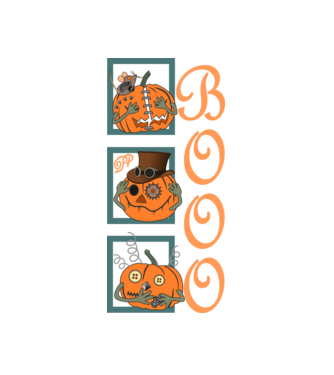 Boo Pumpkins minta fehér pólón