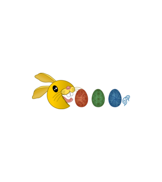 Pac Bunny minta homokszín pólón