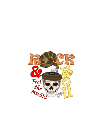 Rock Gramofon minta fekete pólón