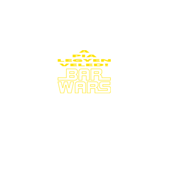 Bar Wars a Pia legyen veledB minta fekete pólón