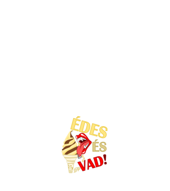 Édes ésVad Fagyi minta fehér pólón