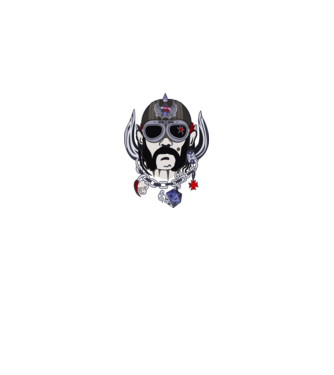 Lemmy Head minta királykék pólón