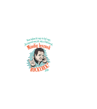 Rocker Liam minta sötétkék pólón