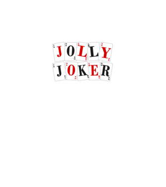Jolly Joker Kártya minta fekete pólón