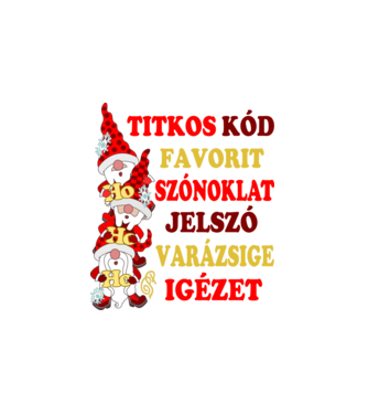 Titkos Kód minta fehér pólón