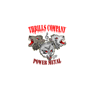 Power Metal Farkasok minta fekete pólón
