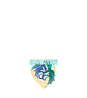 Celtic Dragon Fantasy minta sötétkék pólón