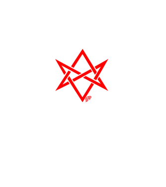 Asmodeus Démonszarv piros minta fekete pólón