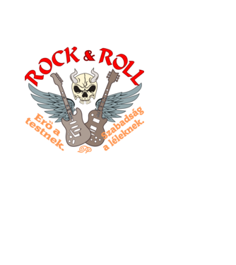 Rock Erő Szabadság minta fekete pólón