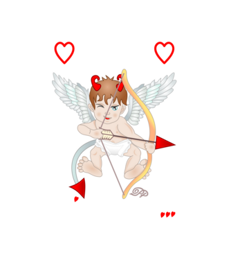 Vigyázat Szívtolvaj minta fehér pólón