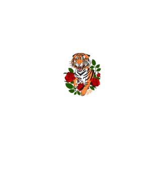 Tigris Stílus fehér felirattal minta fekete pólón
