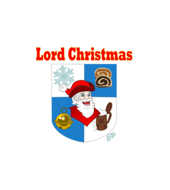 Lord Christmas Címer minta fehér pólón