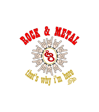 Örök Rockvilla minta homokszín pólón