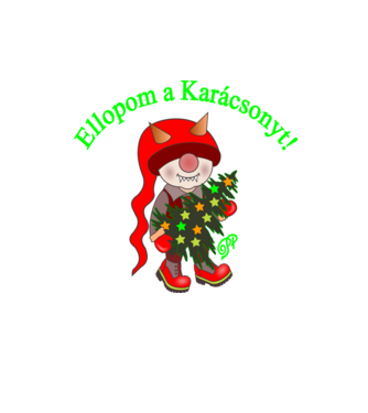 Ellopom a Karácsonyt minta homokszín pólón