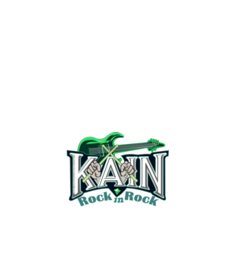 Kain Két hangszeres Zöld minta fehér pólón