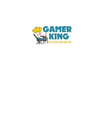 Gamer King minta fehér pólón