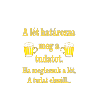 A lét és a lé minta fehér pólón
