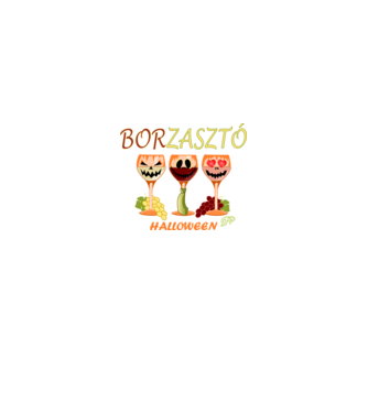 Borzasztó Halloween minta királykék pólón