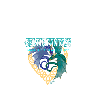 Celtic Dragon Fantasy minta fekete pólón