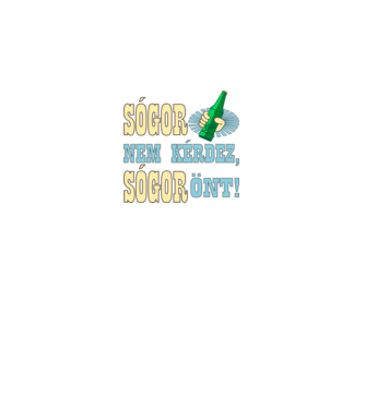 Sógor Önt minta királykék pólón