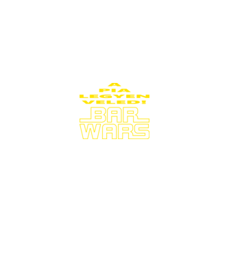Bar Wars a Pia legyen veledB minta fekete pólón