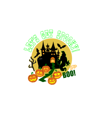 Kísérteties Halloween minta fehér pólón