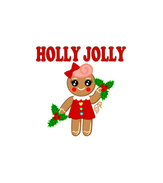 Holly Jolly Ginger minta fehér pólón