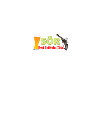 Sör és Revolver minta királykék pólón