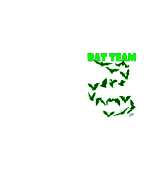 Bat Team minta neonsárga pólón