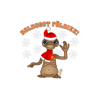 Boldogot Földiek minta homokszín pólón