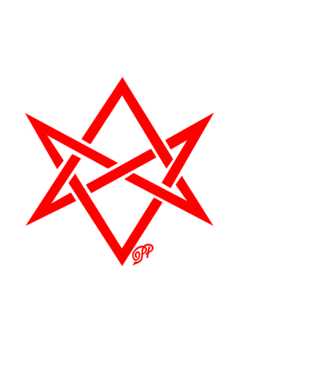 Asmodeus Démonszarv piros minta fehér pólón